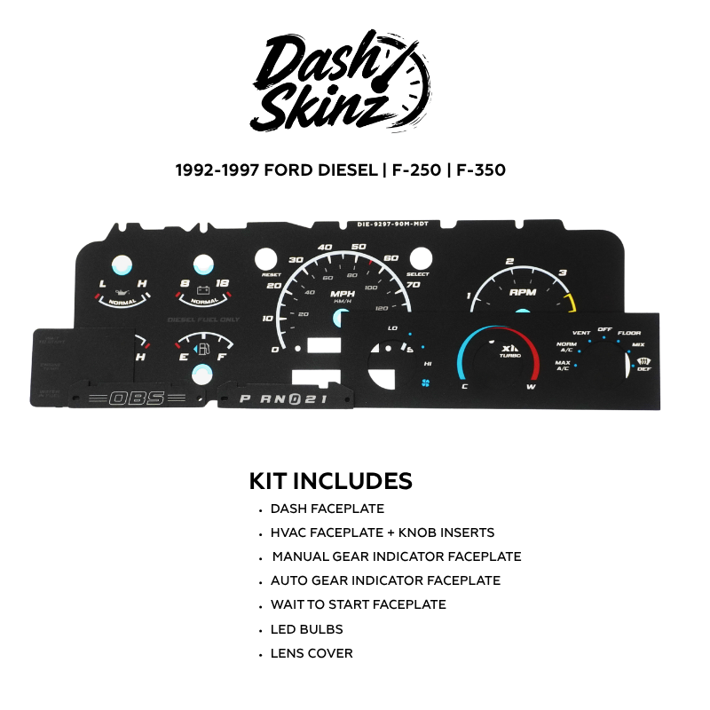 1992-1996 Ford F-Series & Bronco DashSkinz