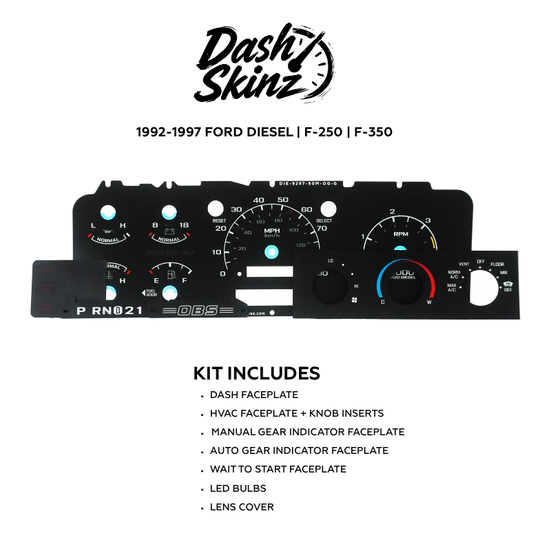 1992-1996 Ford F-Series & Bronco DashSkinz