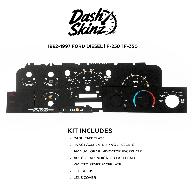 1992-1996 Ford F-Series & Bronco DashSkinz