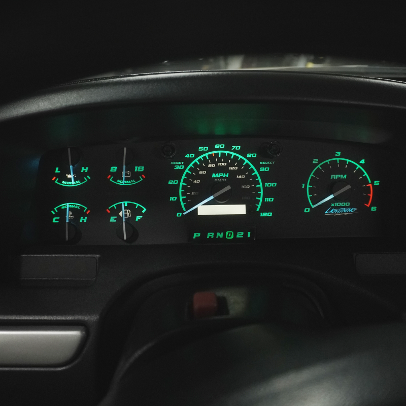 1st Gen Lightning Green DashSkinz