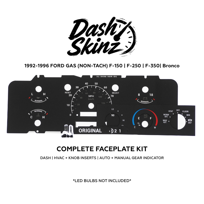 Gas No/Tach - Original DashSkinz