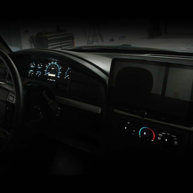 Gas w/tach - Midnight DashSkinz