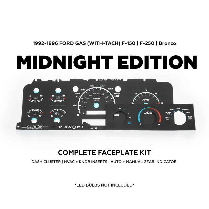 XLT Midnight - Dash Skinz KM/H