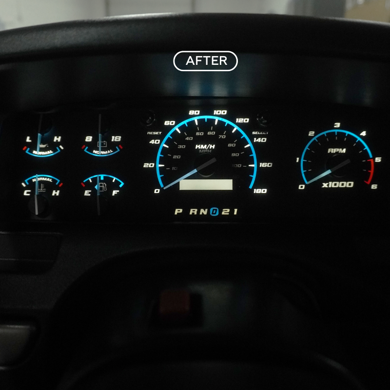 XLT Midnight - Dash Skinz KM/H