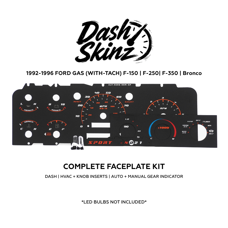 Gas w/tach - Sport DashSkinz