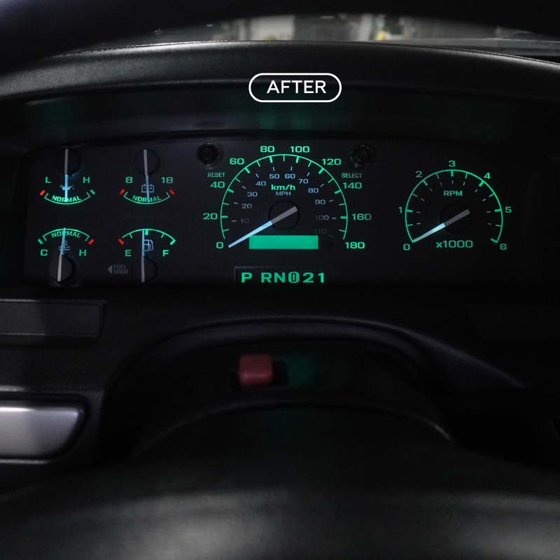 XLT Original Green - Dash Skinz KM/H