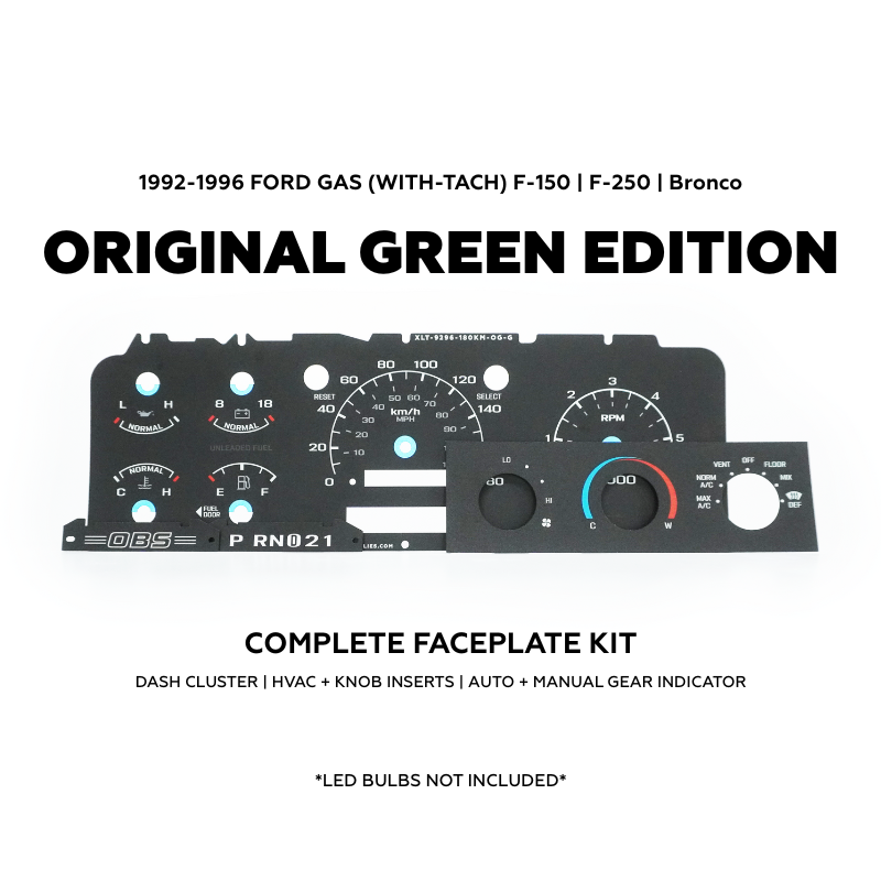 XLT Original Green - Dash Skinz KM/H