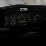XLT Modern Cluster Faceplate Kit | 1992-1996 F-150, F-250, Bronco (gas with-tach)
