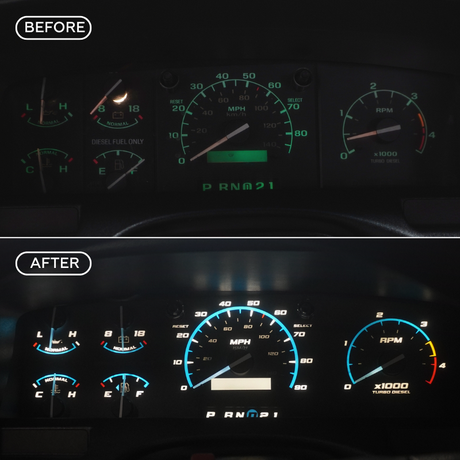 1992-1996 Ford F-Series & Bronco DashSkinz KM/H