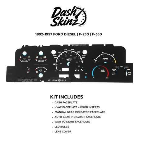 1992-1996 Ford F-Series & Bronco DashSkinz MPH