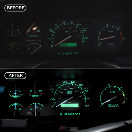1992-1996 Ford F-Series & Bronco DashSkinz KM/H