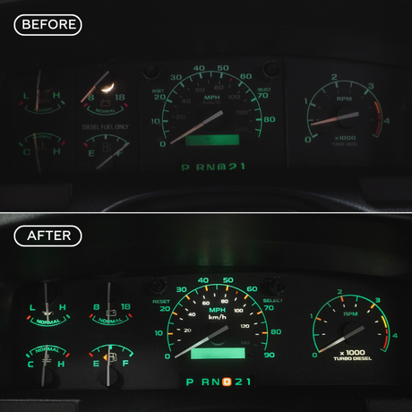 1992-1996 Ford F-Series & Bronco DashSkinz KM/H
