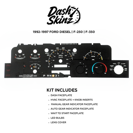 1992-1996 Ford F-Series & Bronco DashSkinz MPH