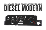 MODERN EDITION - Cluster Faceplate Kit for 1992-1996 Ford F-150 & Bronco