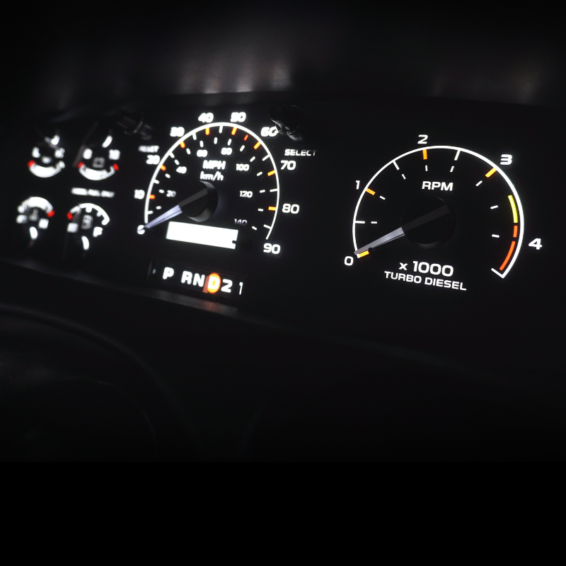 Diesel Modern Cluster Faceplate Kit | 1992-1997 F-250 & F-350