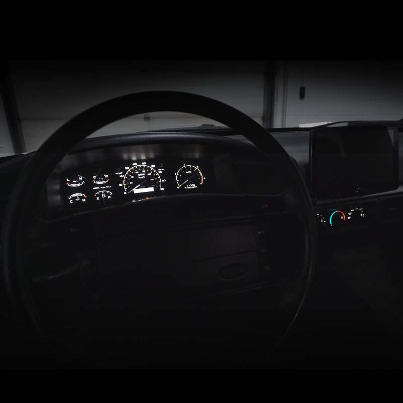 Diesel Modern Cluster Faceplate Kit | 1992-1997 F-250 & F-350
