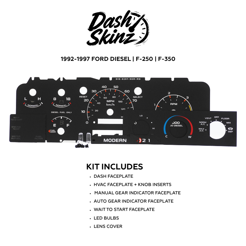 1992-1996 Ford F-Series & Bronco DashSkinz