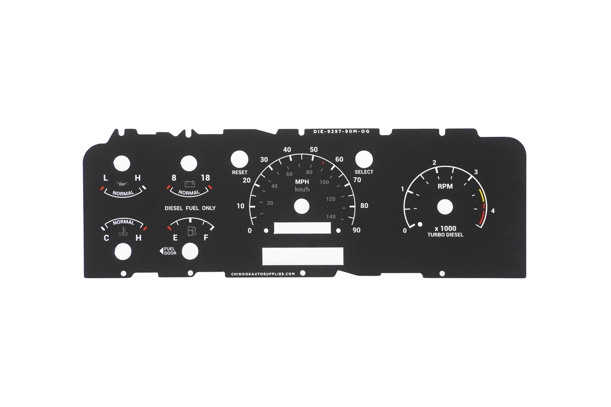 ORIGINAL EDITION – Cluster Faceplate Kit for 1992–1996 Ford F-Series & Bronco