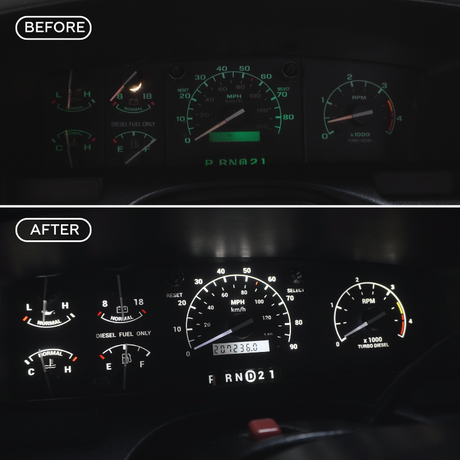 1992-1996 Ford F-Series & Bronco DashSkinz KM/H