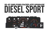 SPORT EDITION – Cluster Faceplate Kit for 1992–1996 Ford F-Series & Bronco