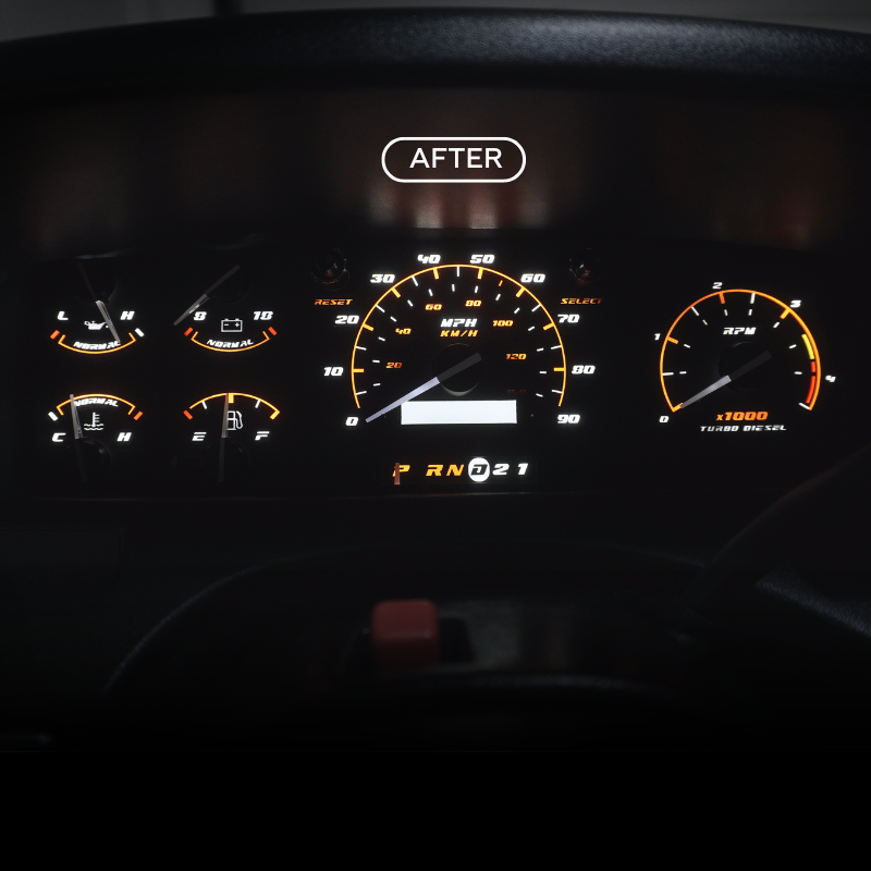 Diesel Sport Cluster Faceplate Kit | 1992-1997 F-250 & F-350