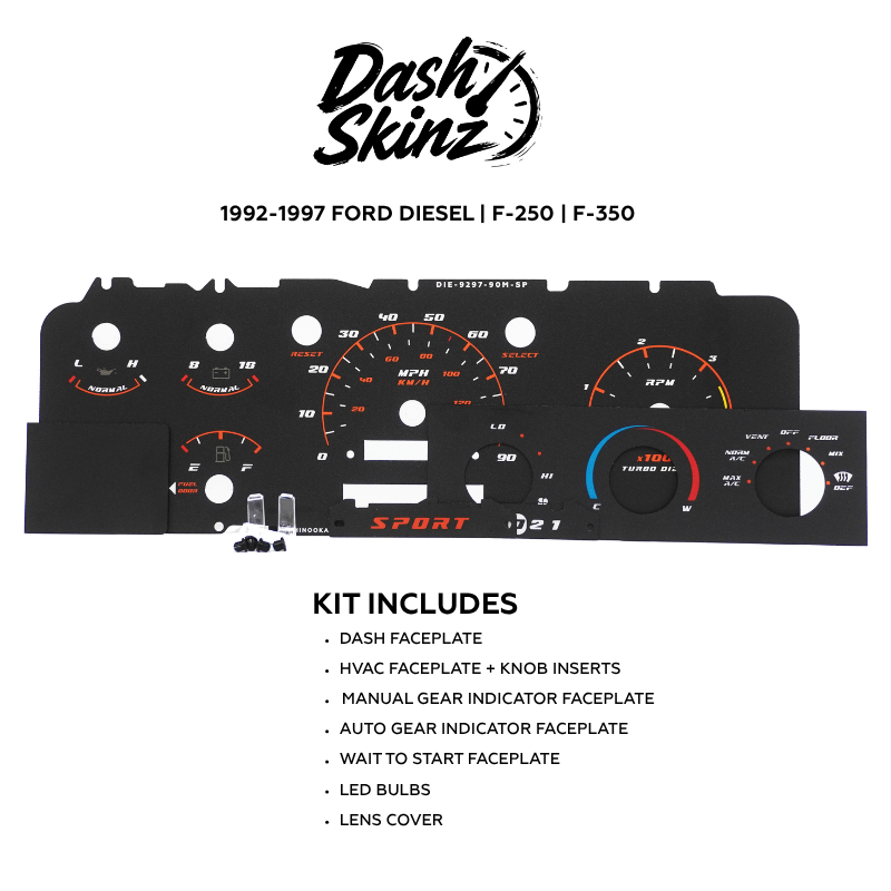 1992-1996 Ford F-Series & Bronco DashSkinz