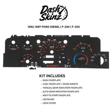 1992-1996 Ford F-Series & Bronco DashSkinz MPH