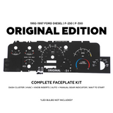 Diesel Original Cluster Faceplate Kit | 1992-1997 F-250 & F-350