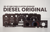 92-97 OBS Ford Cluster Faceplate Kit - Diesel Original