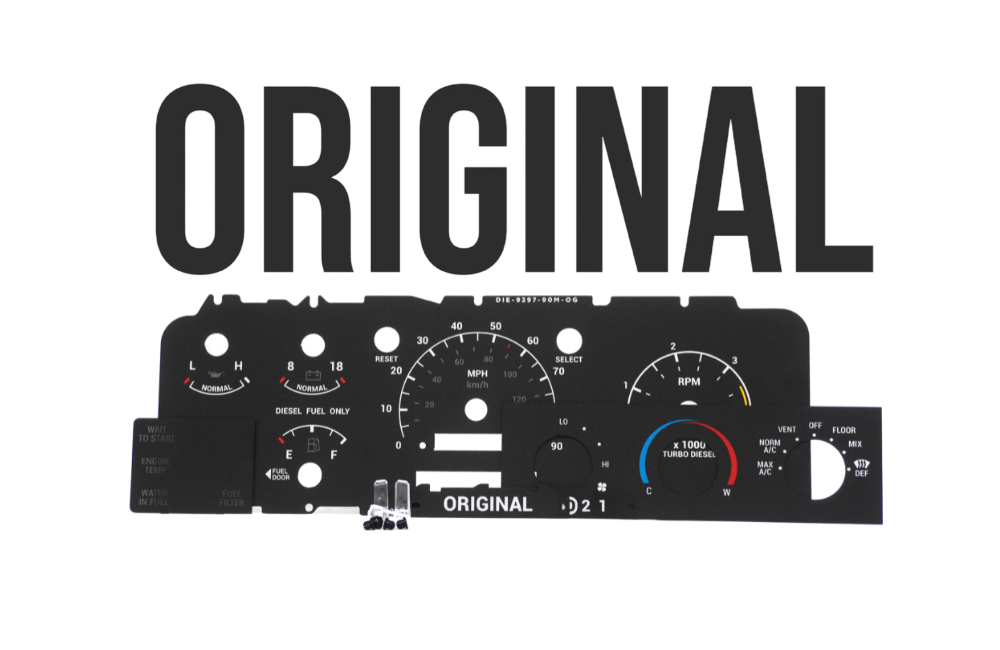 ORIGINAL EDITION – Cluster Faceplate Kit for 1992–1996 Ford F-Series & Bronco
