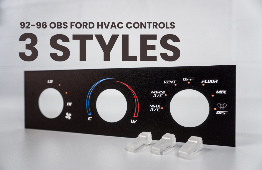 92-96 HVAC Faceplate - 3 Styles Available