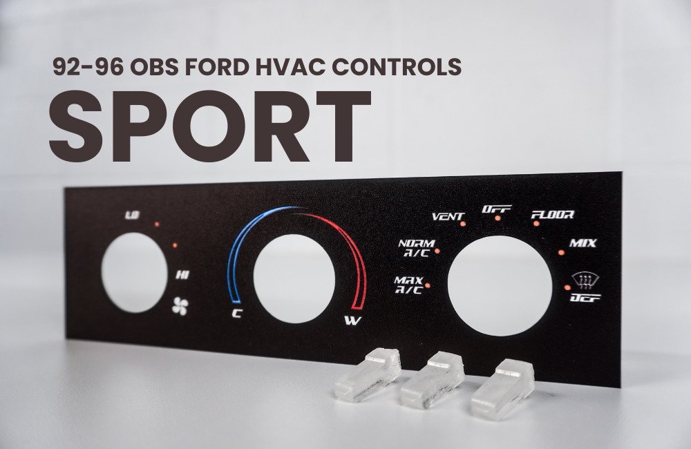 92-96 HVAC Faceplate - 3 Styles Available