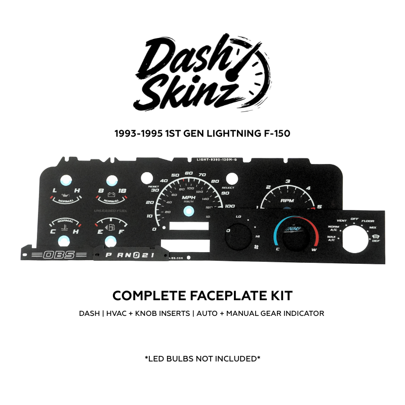 1st Gen Lightning Green DashSkinz