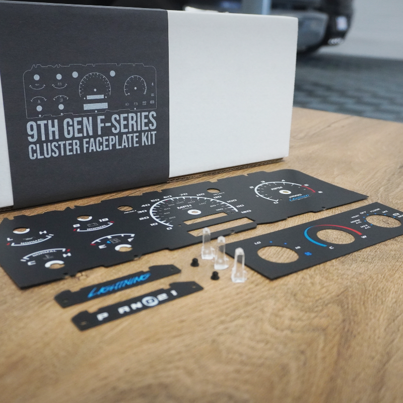 1st Gen Lightning Tribute Cluster Faceplate Kit | 1993-1995 F-150 Lightning