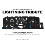 1st Gen Lightning Tribute Cluster Faceplate Kit | 1993-1995 F-150 Lightning