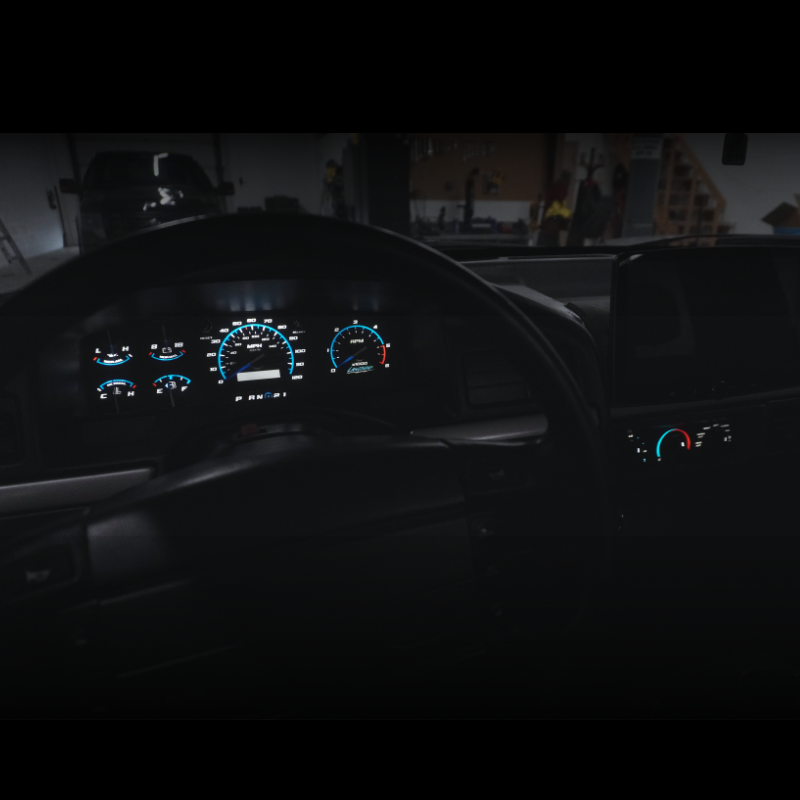 1st Gen Lightning Tribute Cluster Faceplate Kit | 1993-1995 F-150 Lightning