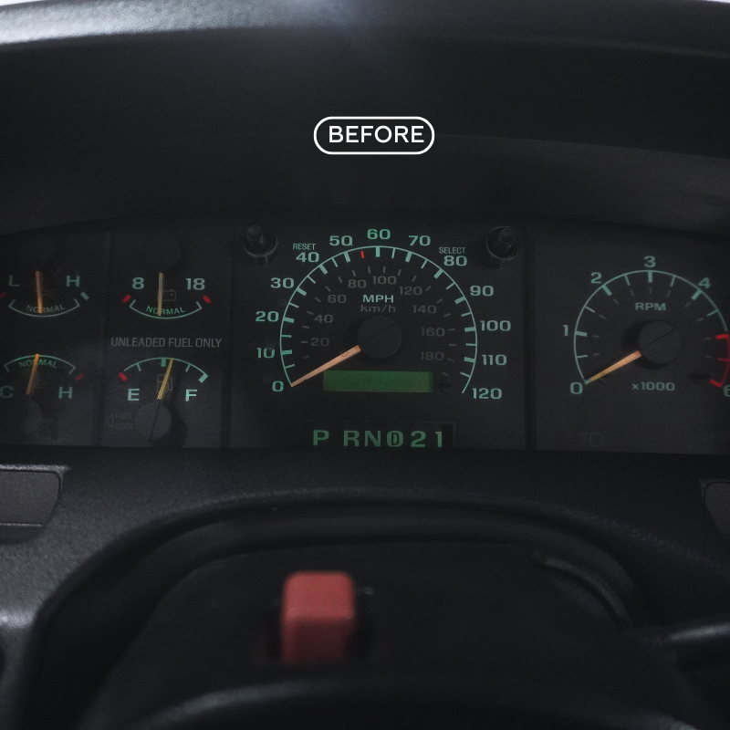 1st Gen Lightning Tribute Cluster Faceplate Kit | 1993-1995 F-150 Lightning