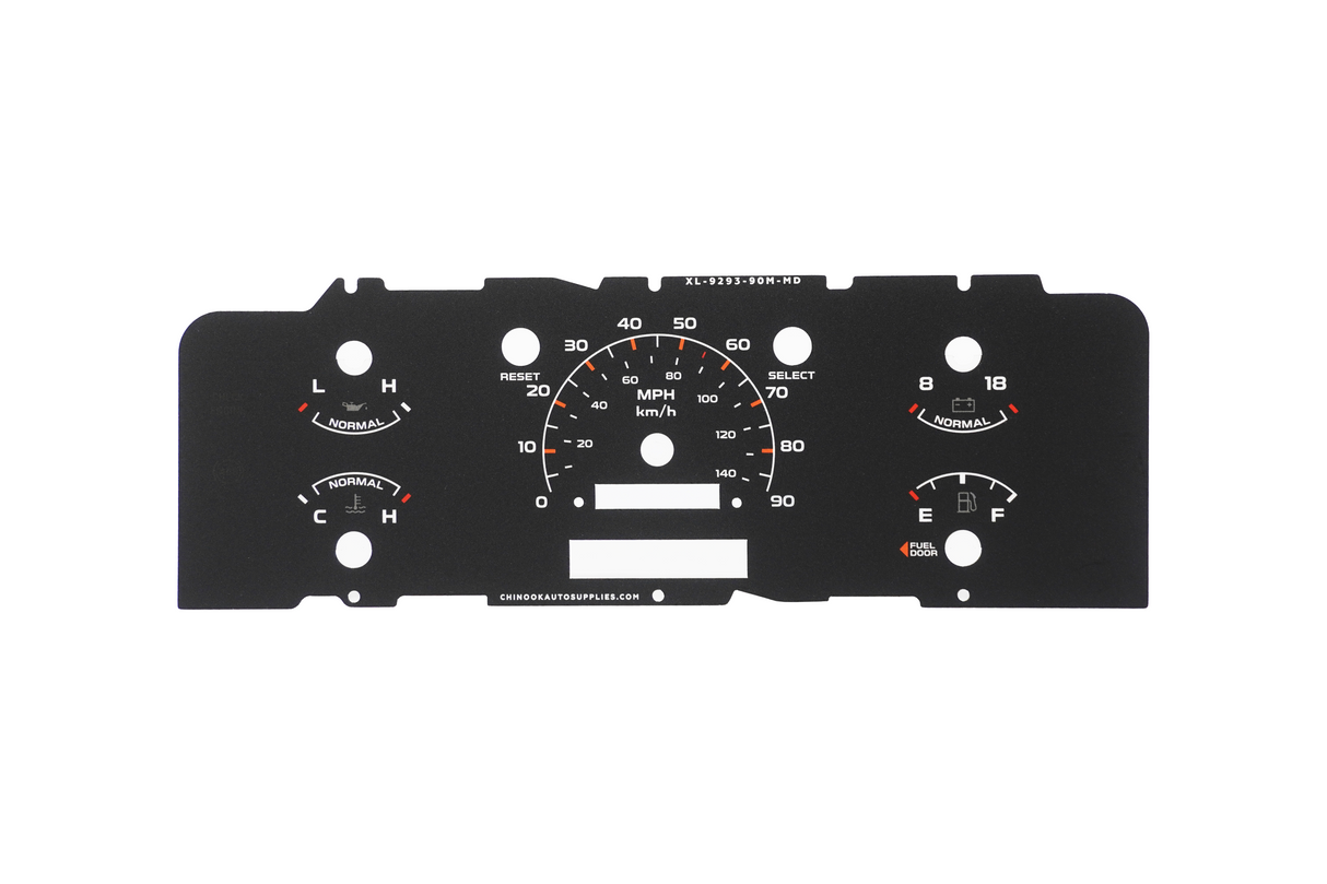 MODERN EDITION - Cluster Faceplate Kit for 1992-1996 Ford F-150 & Bronco