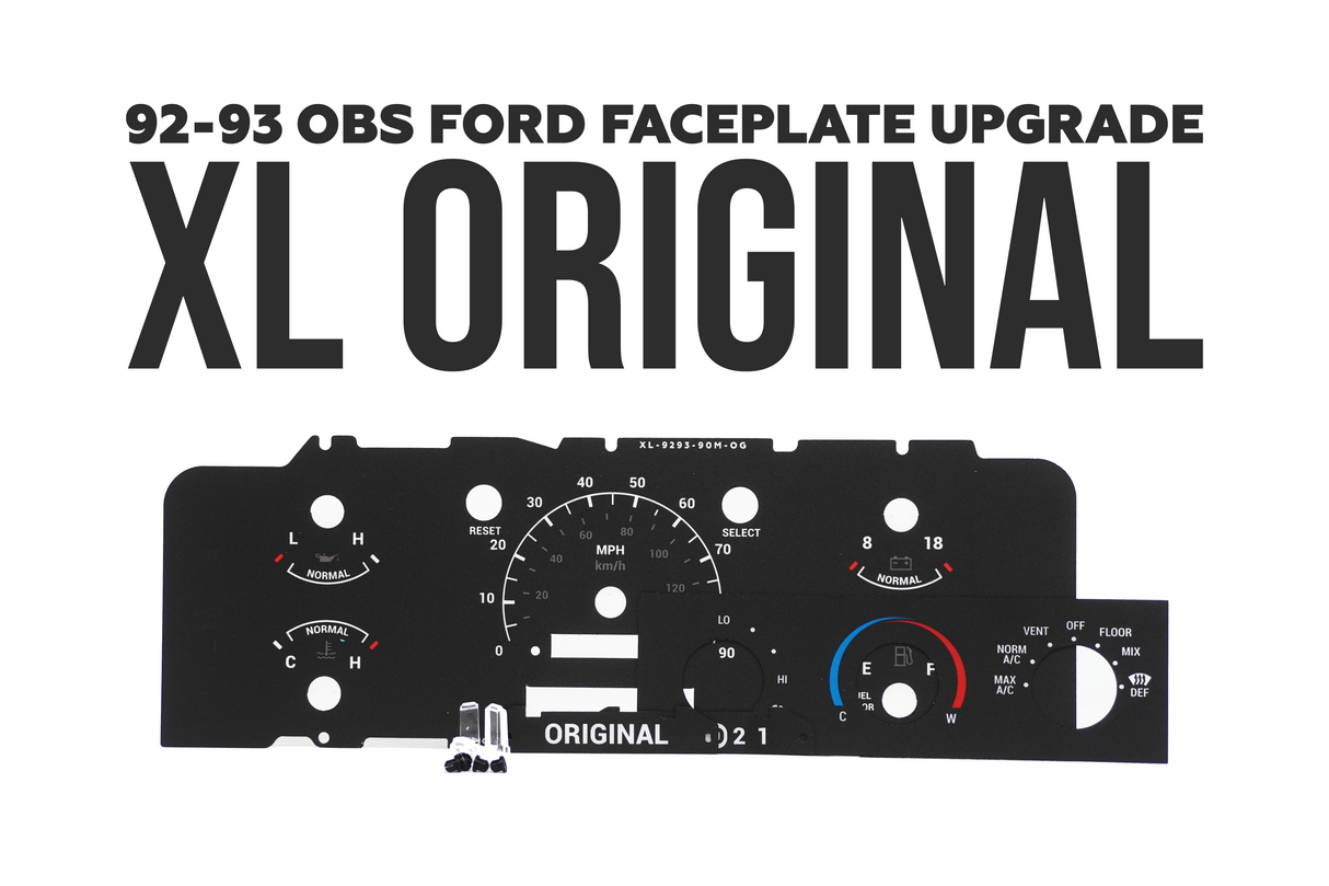 ORIGINAL EDITION – Cluster Faceplate Kit for 1992–1996 Ford F-Series & Bronco