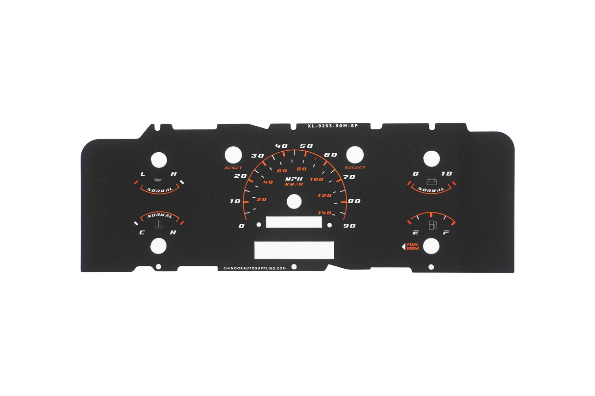 SPORT EDITION – Cluster Faceplate Kit for 1992–1996 Ford F-Series & Bronco