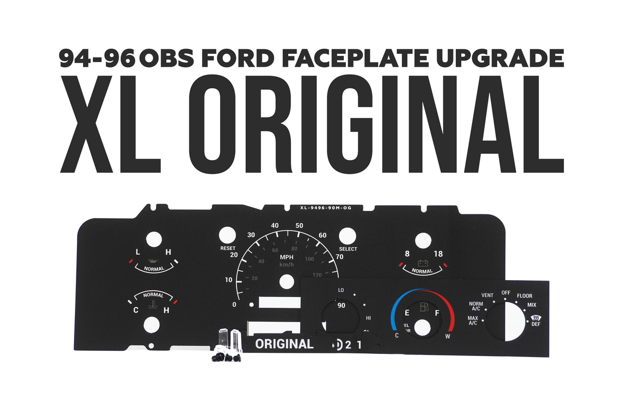 ORIGINAL EDITION – Cluster Faceplate Kit for 1992–1996 Ford F-Series & Bronco
