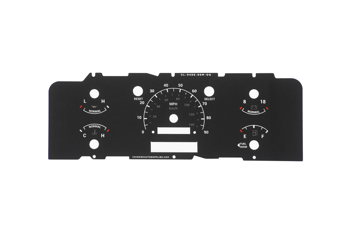 ORIGINAL EDITION – Cluster Faceplate Kit for 1992–1996 Ford F-Series & Bronco