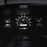 XL Modern Cluster Faceplate Kit | 1992-1996 F-150, F-250, Bronco (gas non-tach)