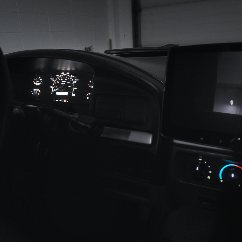XL Modern Cluster Faceplate Kit | 1992-1996 F-150, F-250, Bronco (gas non-tach)