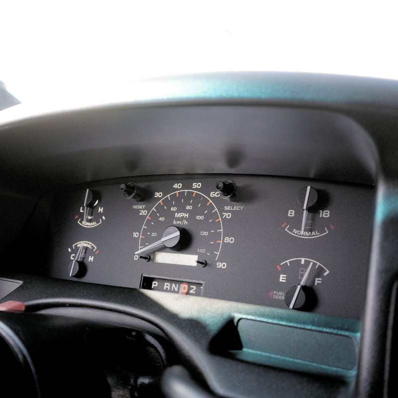 XL Modern Cluster Faceplate Kit | 1992-1996 F-150, F-250, Bronco (gas non-tach)