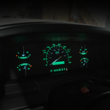 Gas No/Tach - Original Green DashSkinz