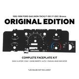 XL Original Cluster Faceplate Kit | 1992-1996 F-150, F-250, Bronco (gas non-tach)