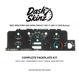 Gas No/Tach - Original Green DashSkinz