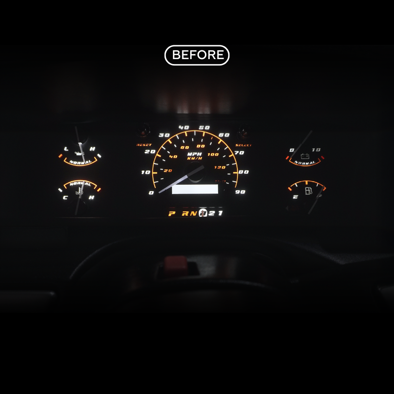 XL Sport Cluster Faceplate Kit | 1992-1996 F-150, F-250, Bronco (gas non-tach)