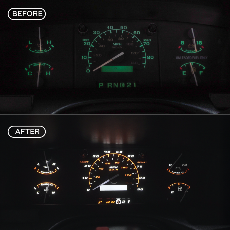 Gas No/Tach - Sport DashSkinz